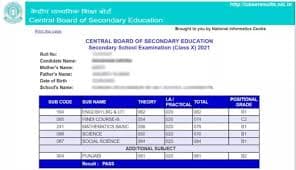 cbse result